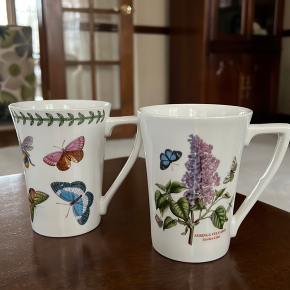 Portmeirion The Botanic Garden Coffee Mug Made in Britain Set of 2 - Picture 1 of 6